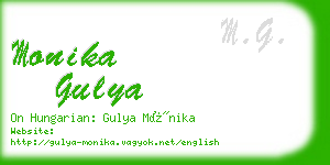 monika gulya business card